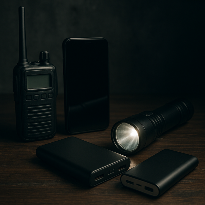 Засоби зв’язку та PowerBank-и в умовах блекуту для безпеки